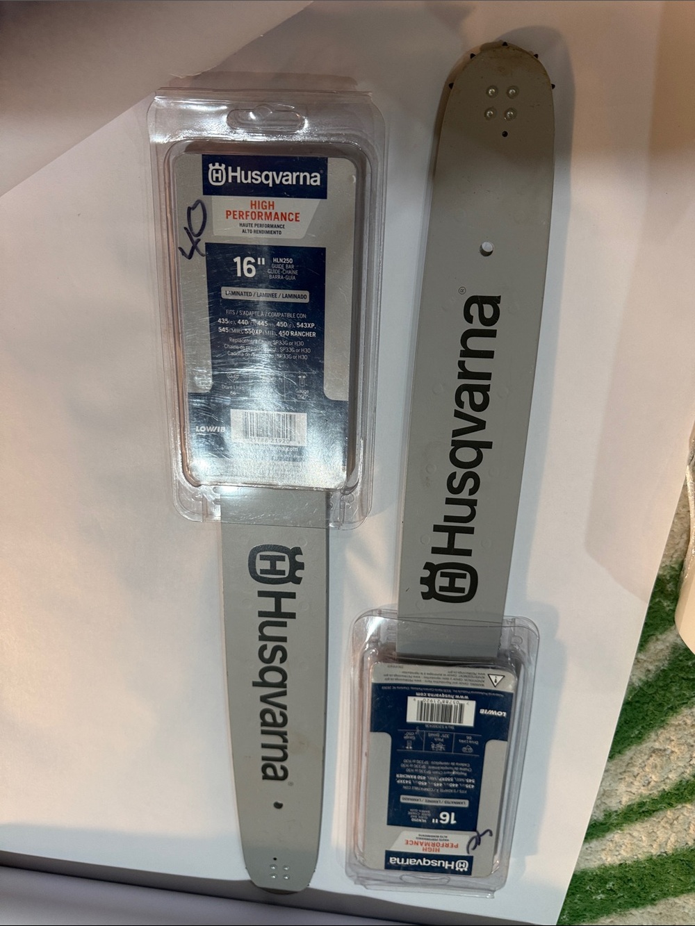 Husqvarna 16" Replacement Chainsaw Bar - Gray